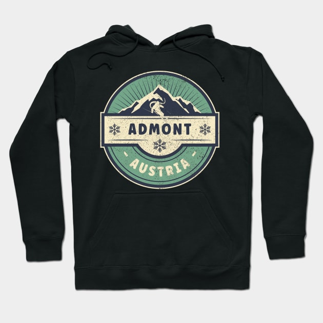 Skiing Admont Austria Hoodie by MintyHangover